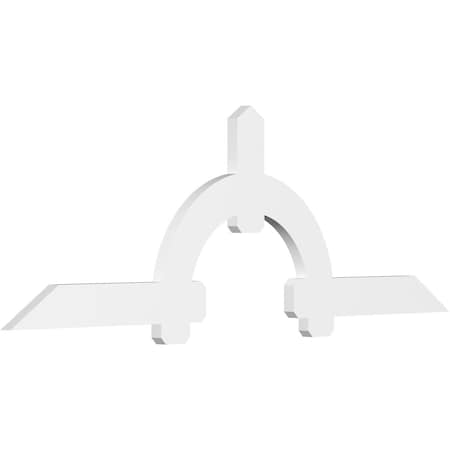 Ekena Millwork Ericson Architectural Grade PVC Gable Bracket, 96"W x 32"H x 2"D x 6"F, 8/12 Pitch GBP096X32X0206ERI00